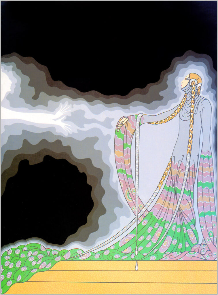 At the Theatre, Melisande - Erté Tablo
