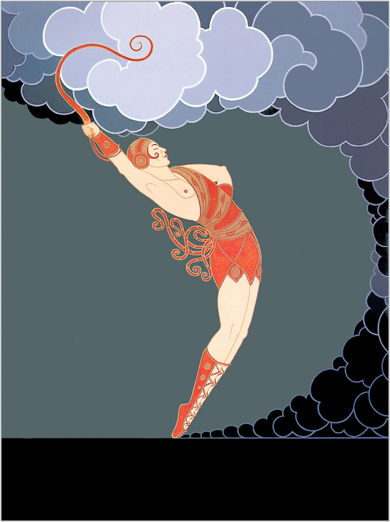 At the Theatre, The Dancer - Erté Tablo