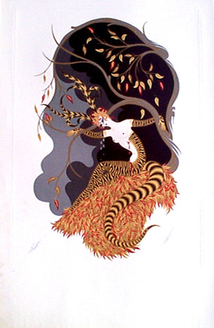Autumn – Erté Tablo