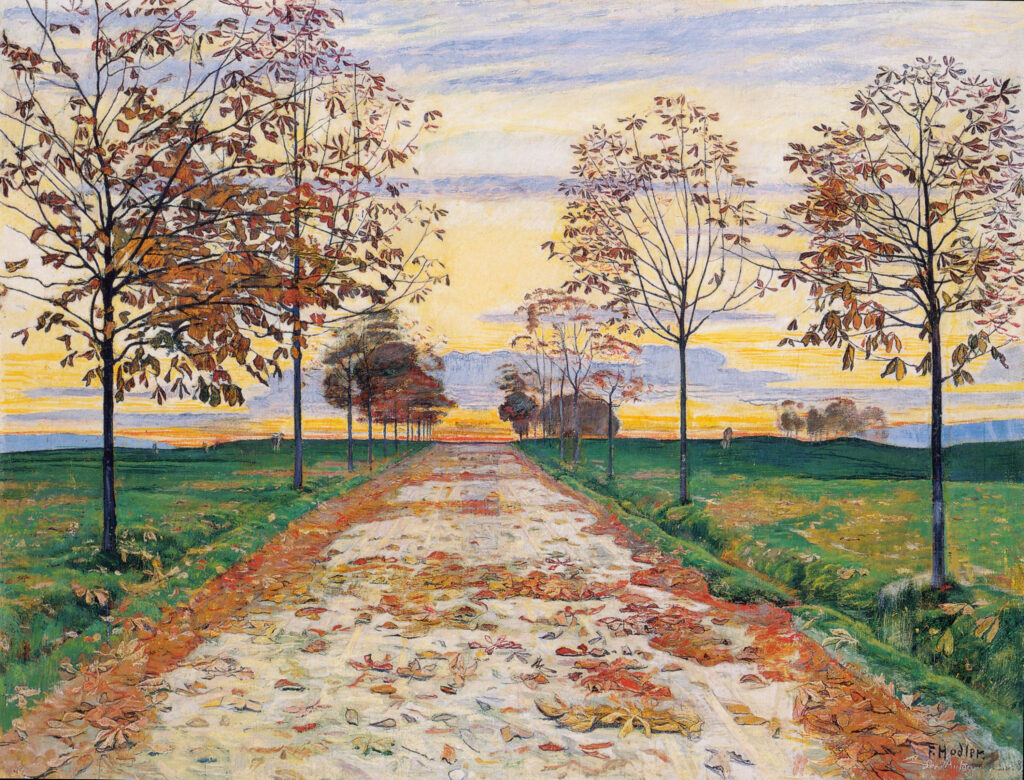 Autumn Evening (1892) - Ferdinand Hodler Tablo