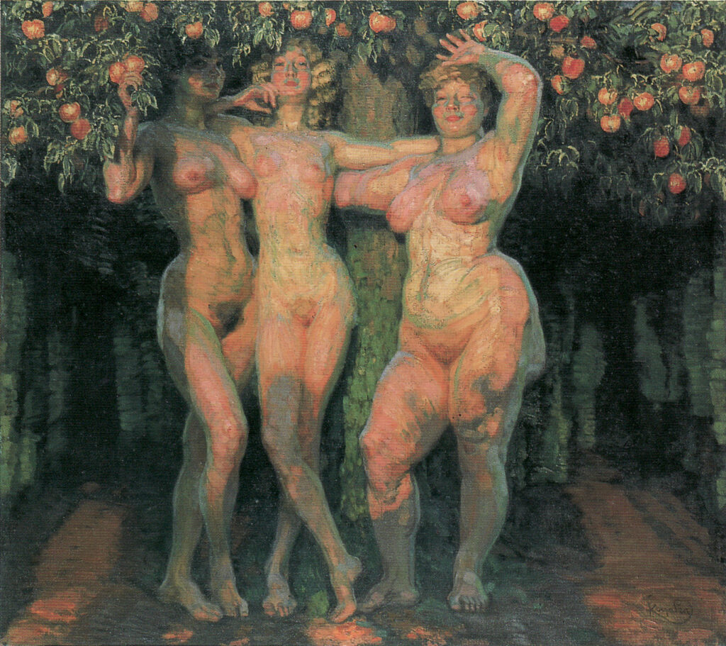 Autumn Sun, Three Goddesses (1906) - Frantisek Kupka Tablo