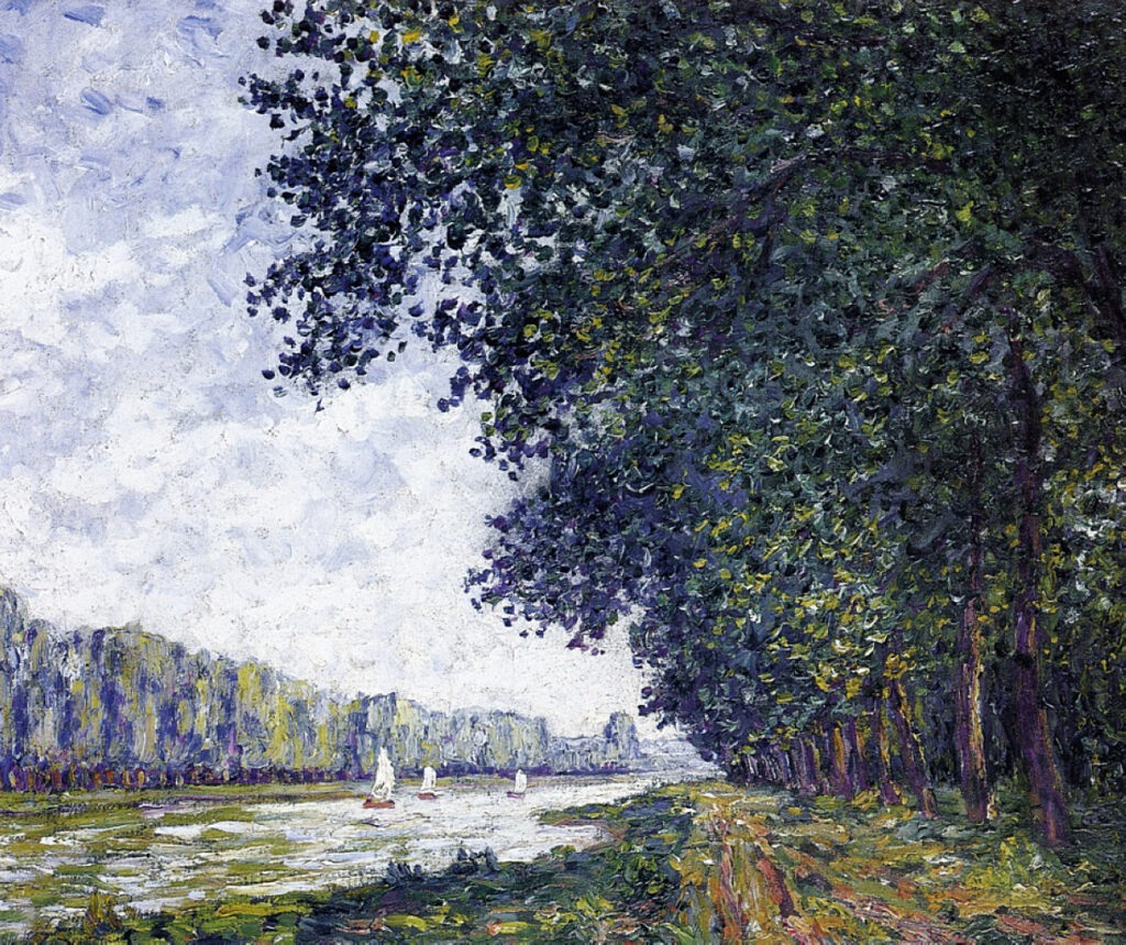 Banks of the Orne at Benouville (1908) - Francis Picabia Tablo