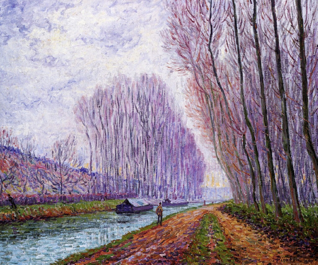 Barges on the Loing, Morning Effect (1904) - Francis Picabia Tablo