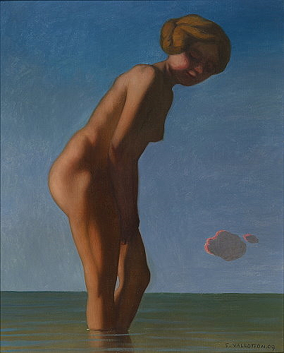 Bather looked to the right (1909) – Félix Vallotton Tablo