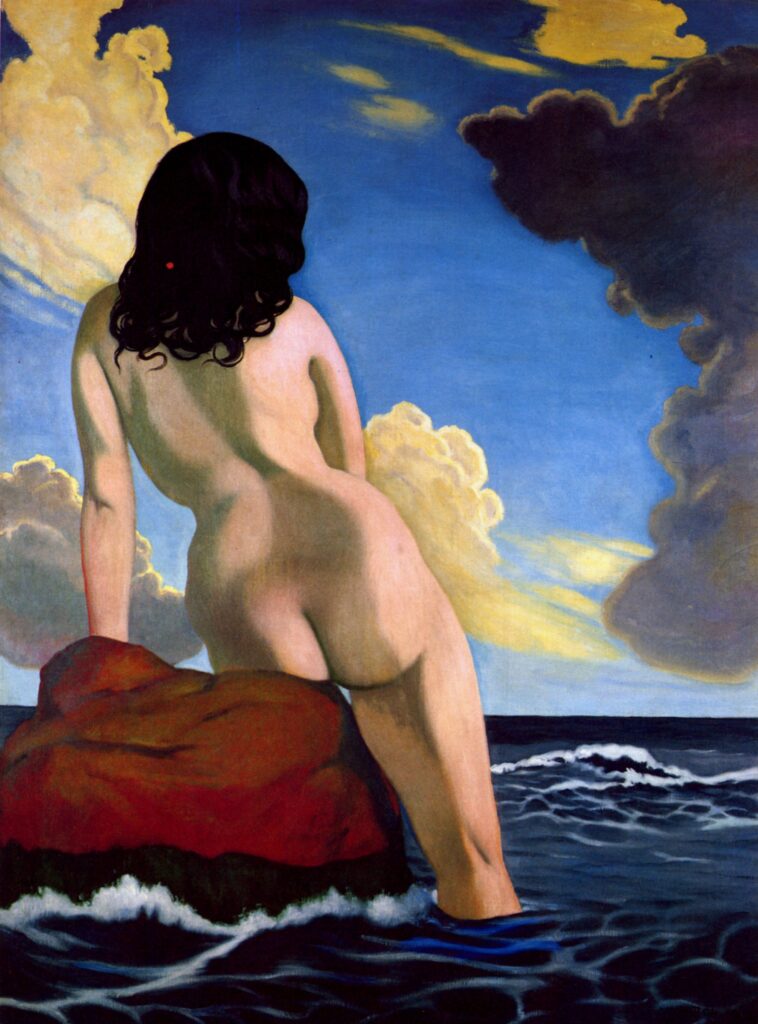 Bather, stormy sky (1916) - Félix Vallotton Tablo