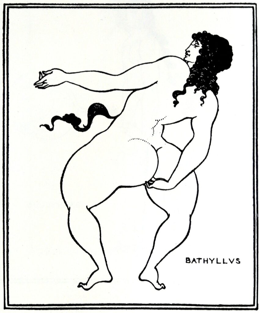 Bathyllus taking the pose (1896) – Aubrey Beardsley Tablo