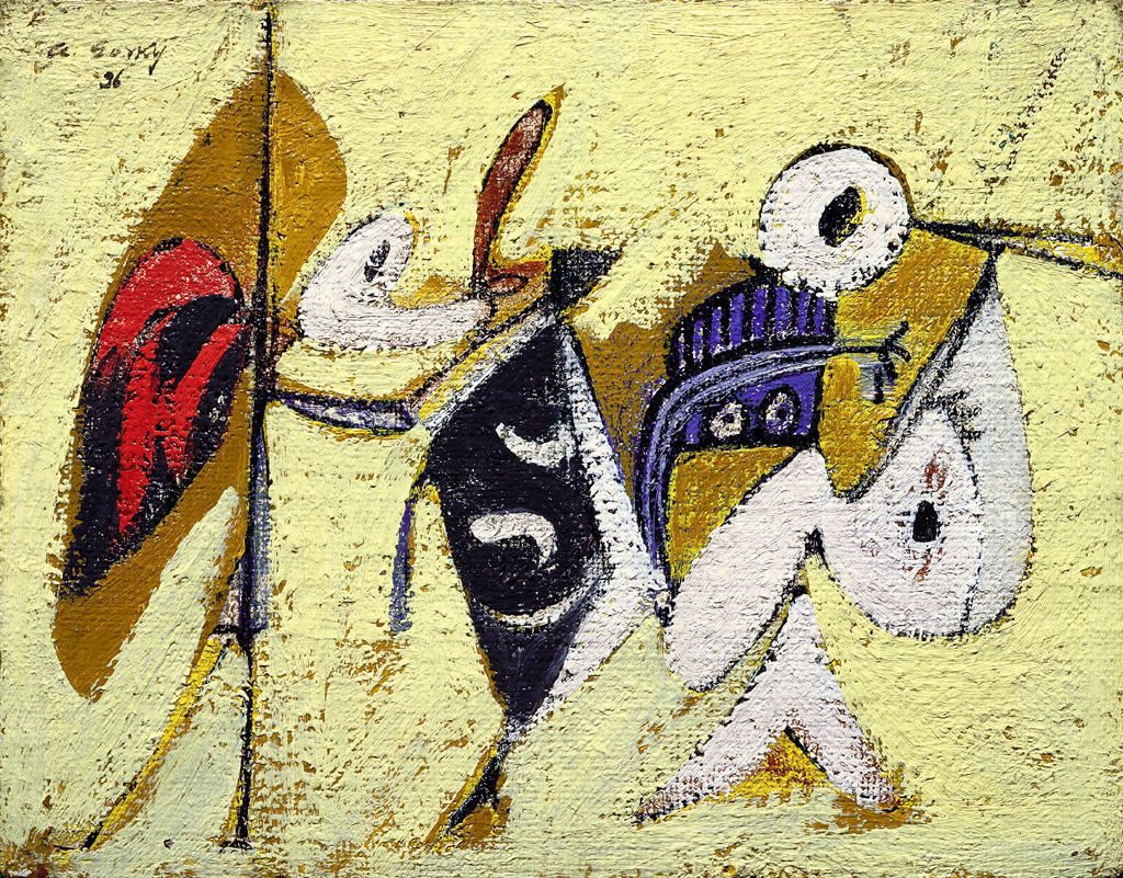 Battle at Sunset with the God of Maize (Composition No. 1) (1936) – Arshile Gorky Tablo