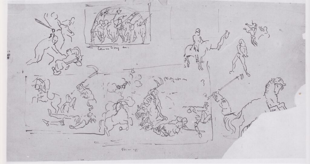 Battle scenes (1896) – Ferdinand Hodler Tablo