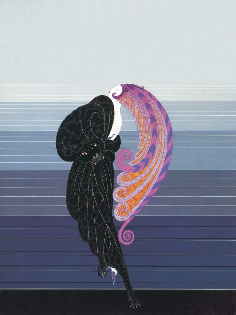 Beauty and the Beast - Erté Tablo