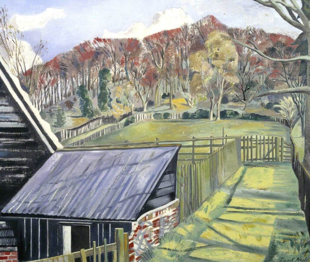Behind the Inn (1919) - Paul Nash Tablo