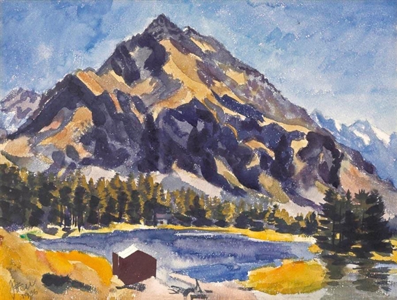 Bergsee (A Mountain Lake) (1936) – Johannes Itten Tablo
