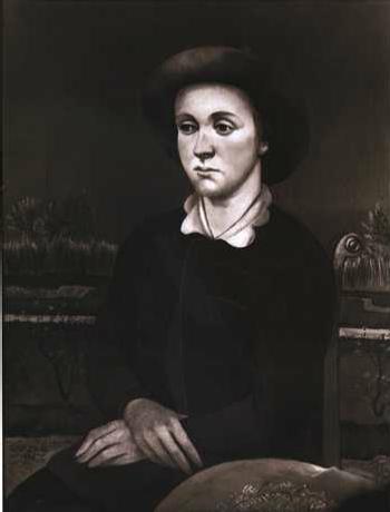 Bildnis Lisbeth Bissier (1925) – Julius Bissier Tablo
