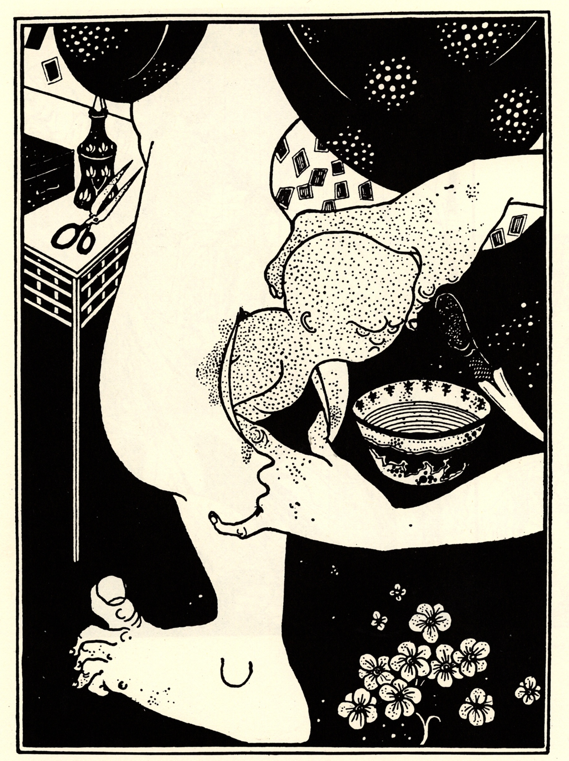 Birth from the Calf of the Leg (1894) - Aubrey Beardsley Tablo kanvas tablo