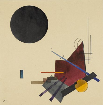 Black Relationship (1924) – Wassily Kandinsky Tablo