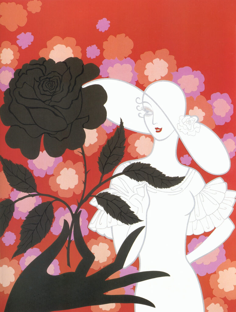 Black Rose - Erté Tablo