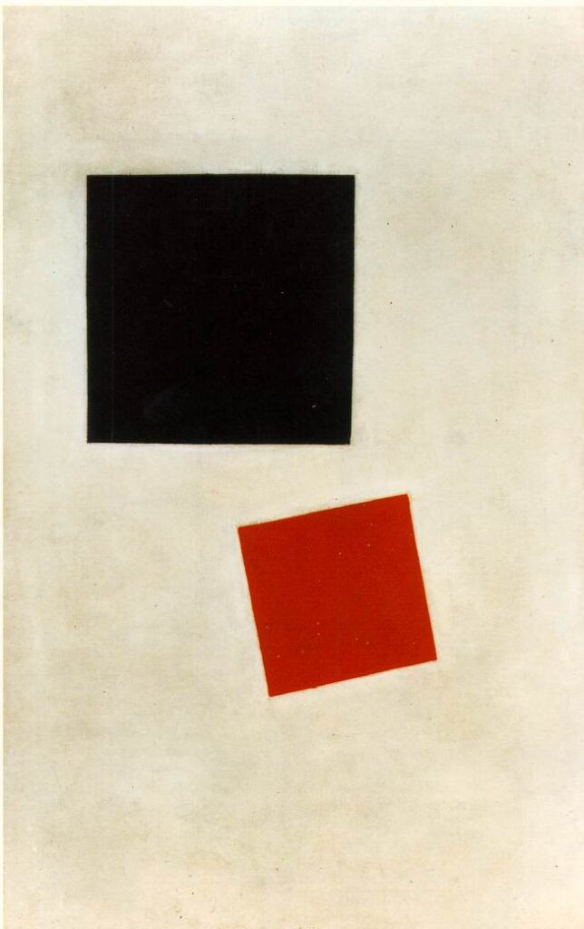 Black Square and Red Square (1915) - Kazimir Malevich Tablo