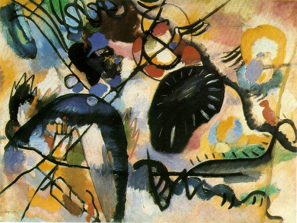Black spot (1912) - Wassily Kandinsky Tablo
