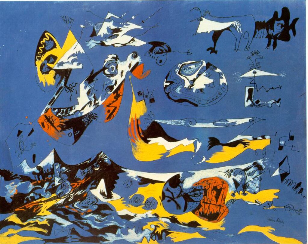 Blue (Moby Dick) (1943) - Jackson Pollock Tablo