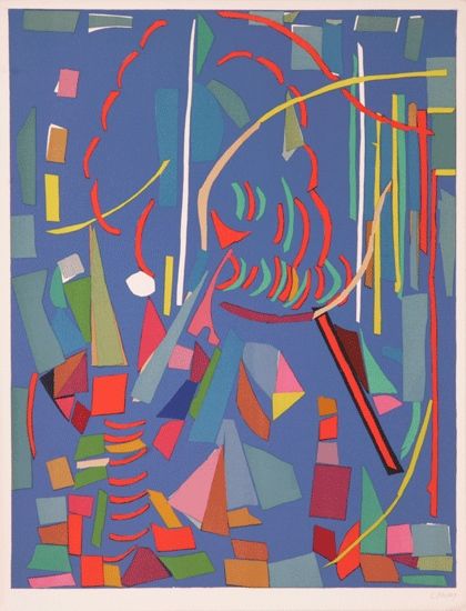 Blue Composition – André Lanskoy Tablo