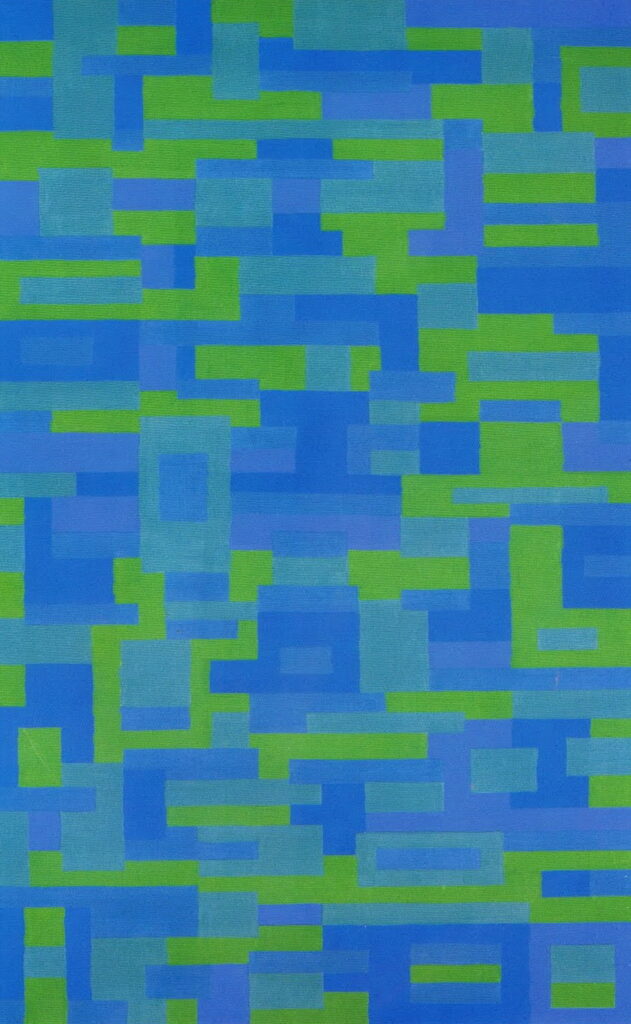 Blue Green Painting (1948) - Ad Reinhardt Tablo