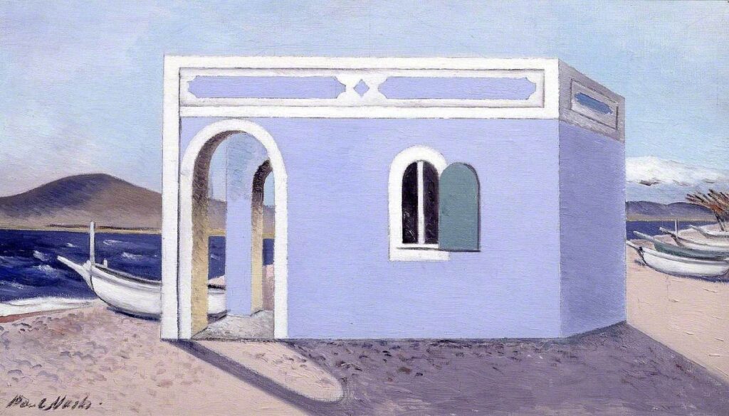 Blue House on the Shore (1930) - Paul Nash Tablo