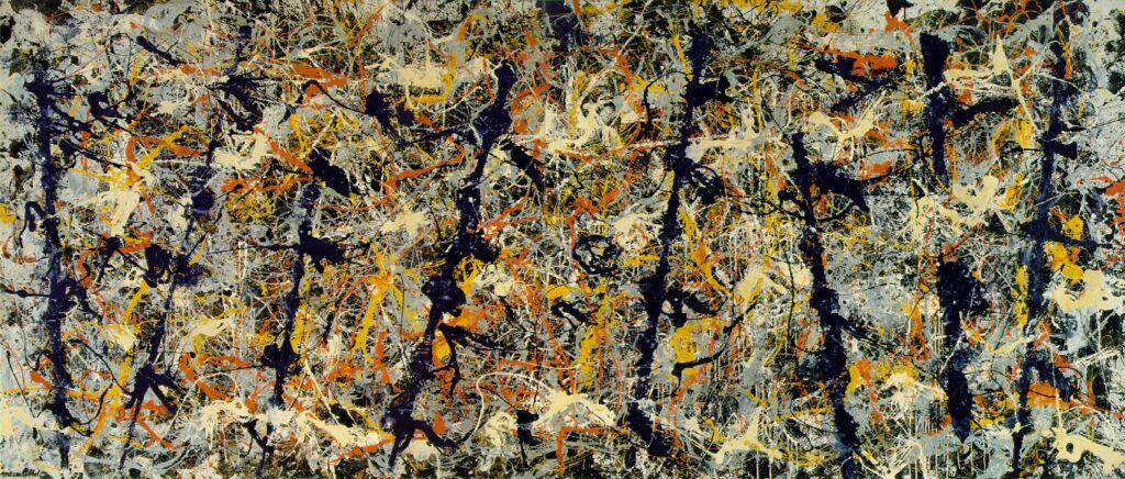 Blue poles (Number 11) (1952) - Jackson Pollock Tablo
