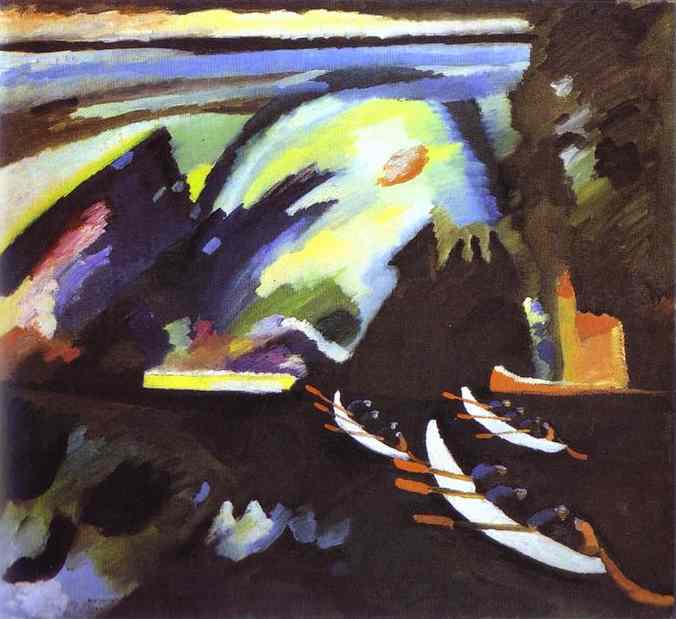 Boat Trip (1910) – Wassily Kandinsky Tablo