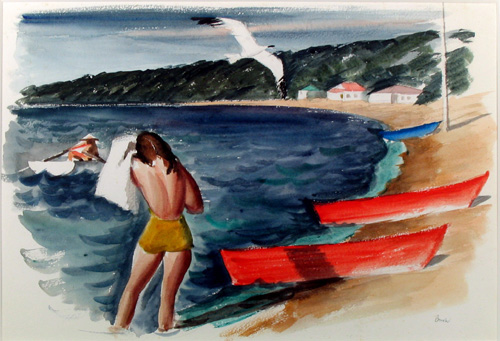 Boats on the Beach (1946) – Jack Bush Tablo