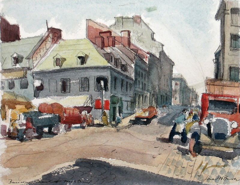Bonsecours Market (1937) – Jack Bush Tablo