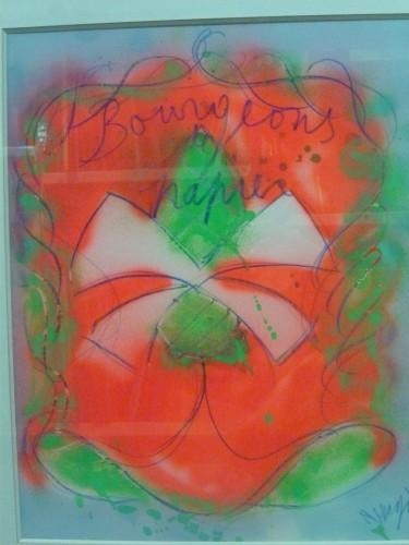 Bourgeons de papier – Jean Messagier Tablo
