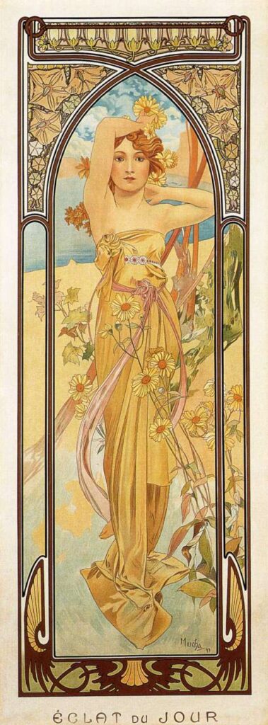 Brightness of Day (1899) - Alphonse Mucha Tablo