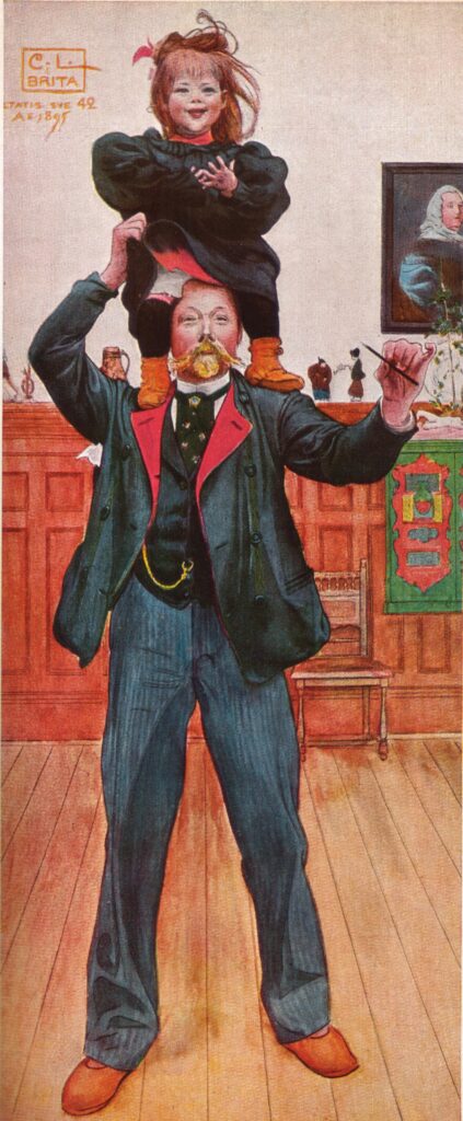 Brita and me (1895) - Carl Larsson Tablo