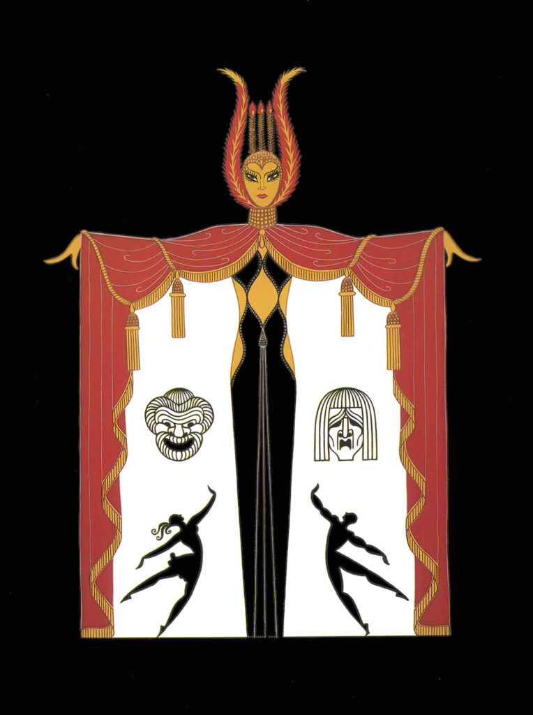 Broadway's in Fashion - Erté Tablo
