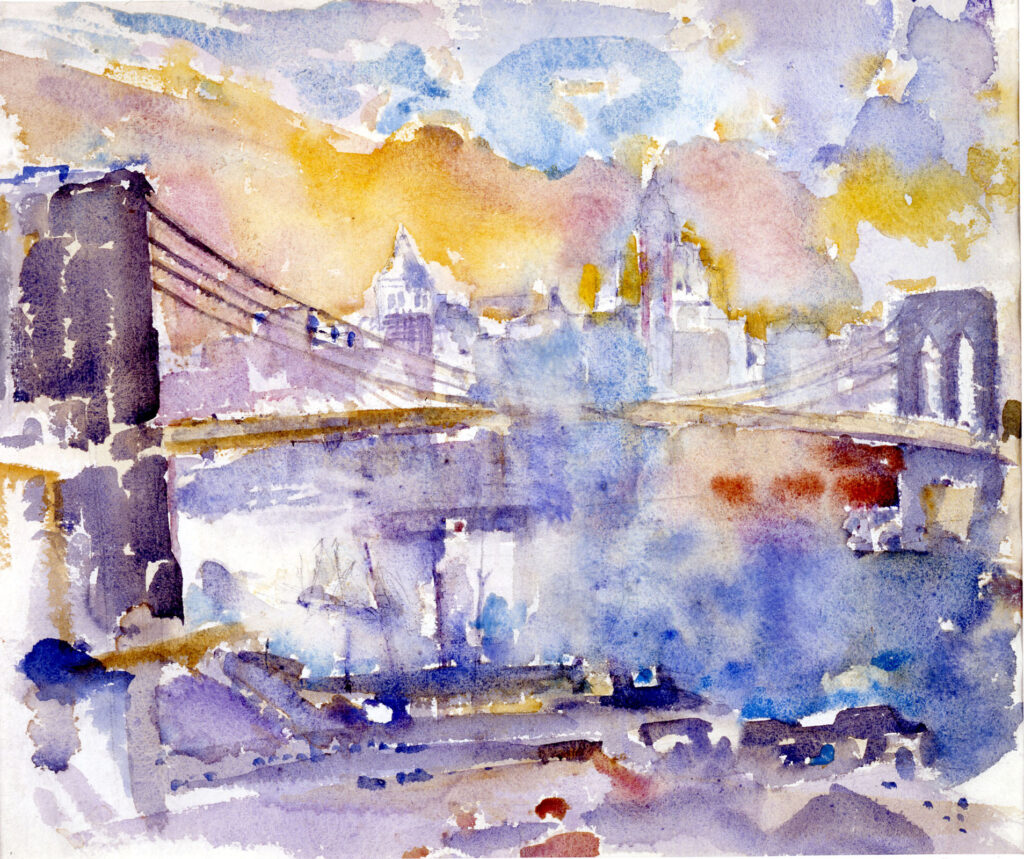 Brooklyn Bridge (1912) - John Marin Tablo