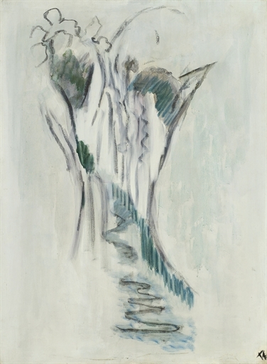Cascade (Eau coulant entre rochers) – Pierre Tal-Coat Tablo