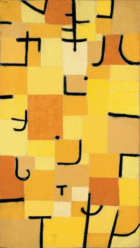 Characters in yellow (1937) – Paul Klee Tablo