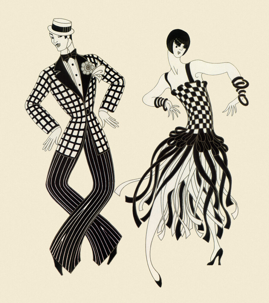 Charleston Couple - Erté Tablo