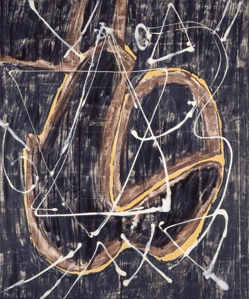 Charred Journal Firewritten V (1951) - Morris Louis Tablo