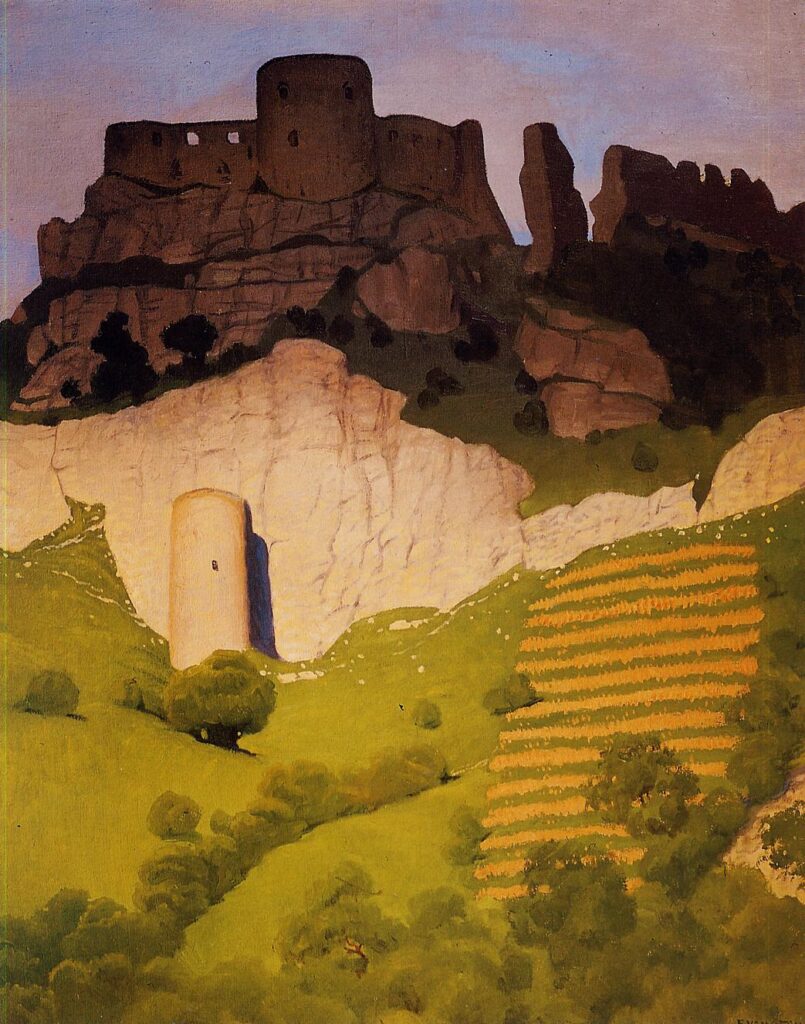 Chateau Gaillard at Andelys (1924) - Félix Vallotton Tablo