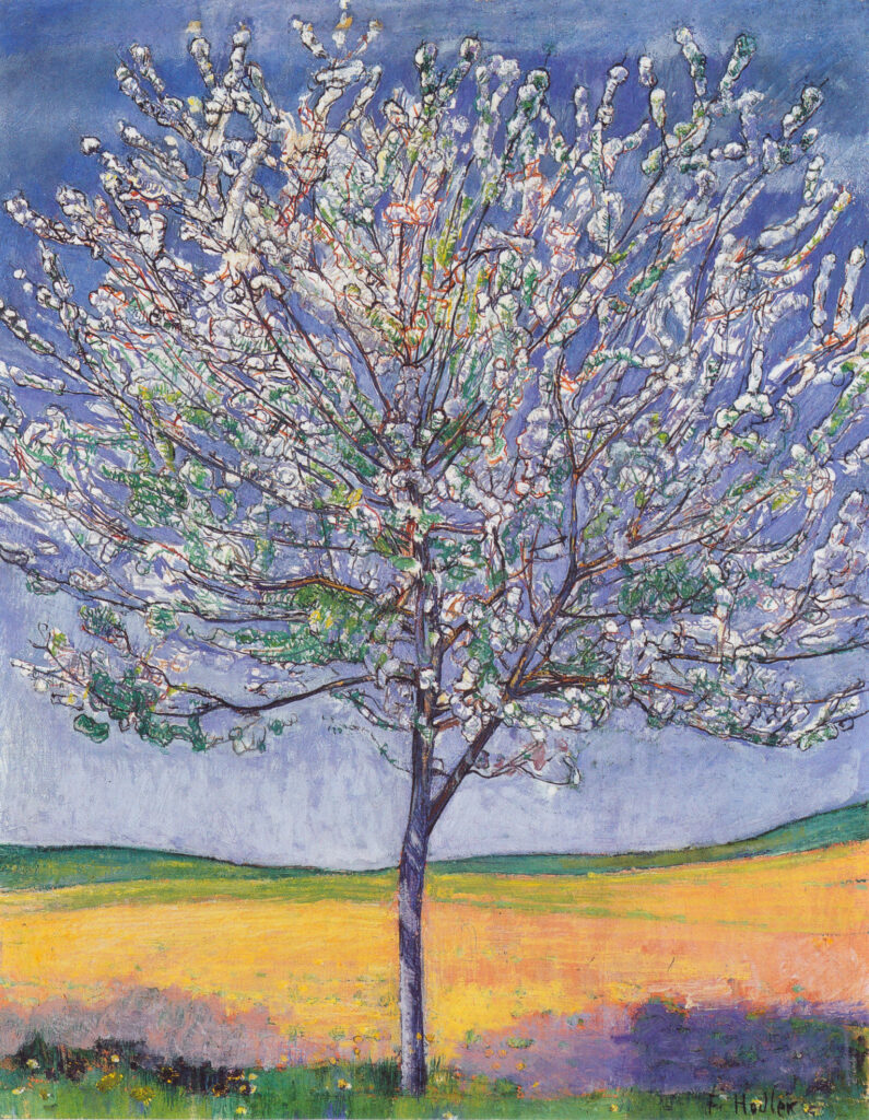 Cherry Tree in Bloom (1905) - Ferdinand Hodler Tablo