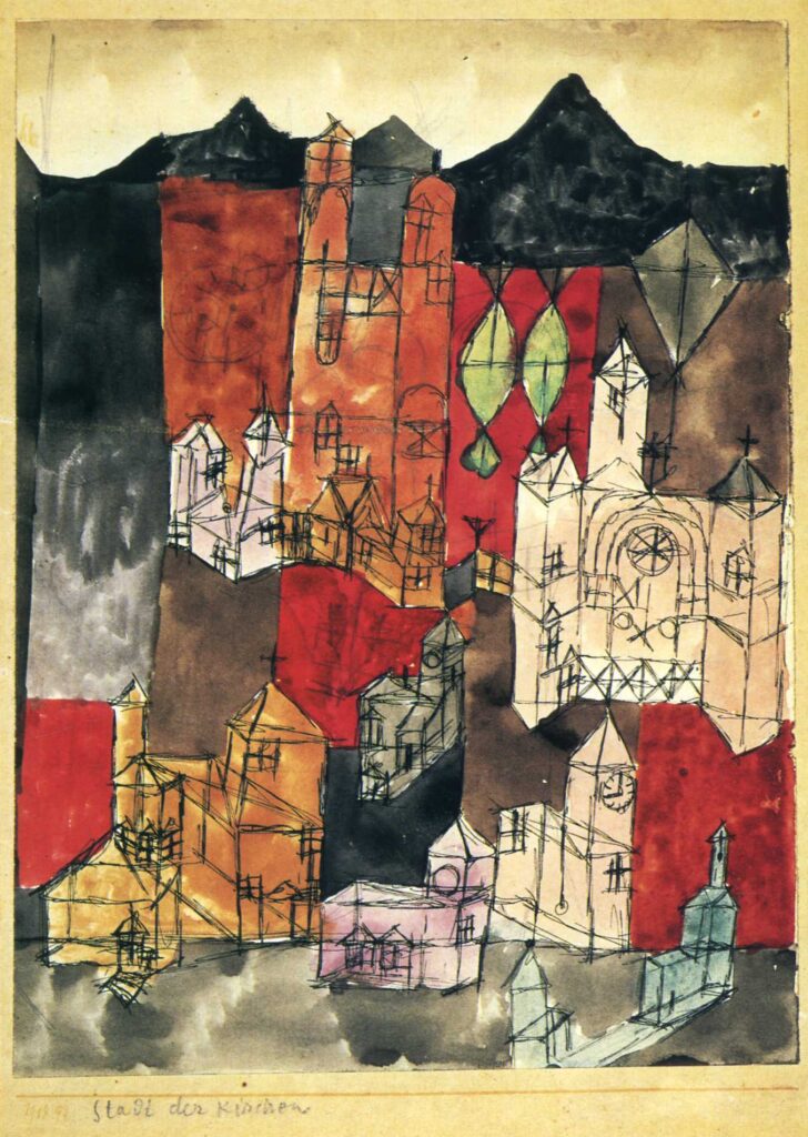 City of Churches (1918) – Paul Klee Tablo