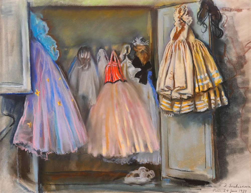 Closet of ballerina Irina Baranova (1933) – Zinaida Serebriakova Tablo