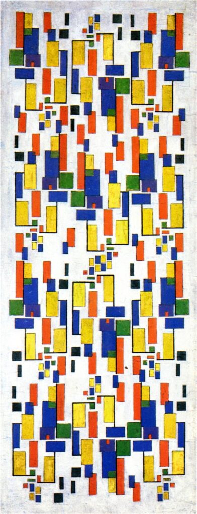 Colour design for a chimney (1917) - Theo van Doesburg Tablo