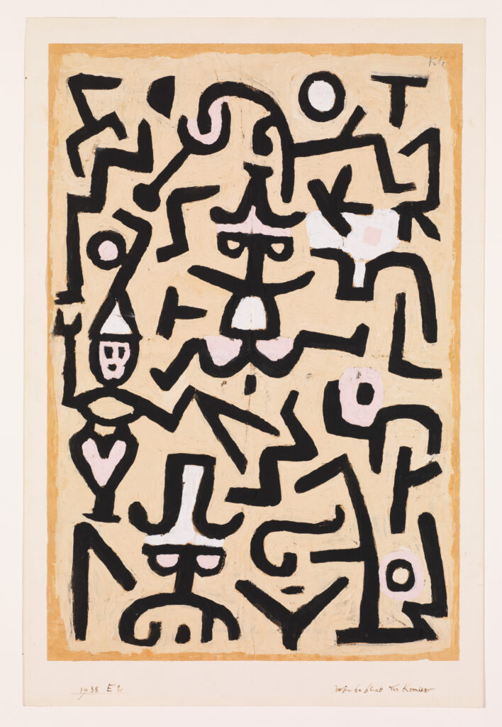 Comedians' Handbill (1938) - Paul Klee Tablo