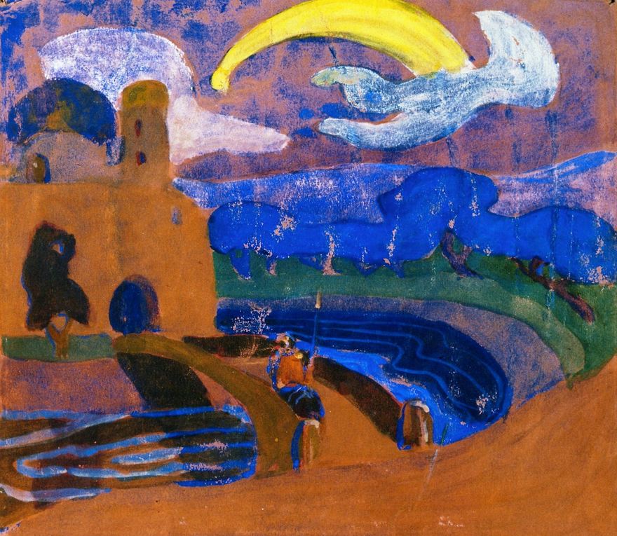 Comet (1900) – Wassily Kandinsky Tablo