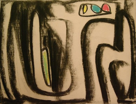 Composition (1948) – Gerard Schneider Tablo