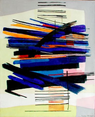 Composition II (1955) – Huguette Arthur Bertrand Tablo