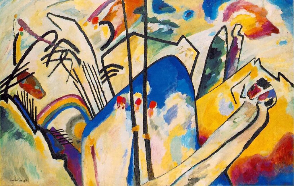 Composition IV (1911) - Wassily Kandinsky Tablo