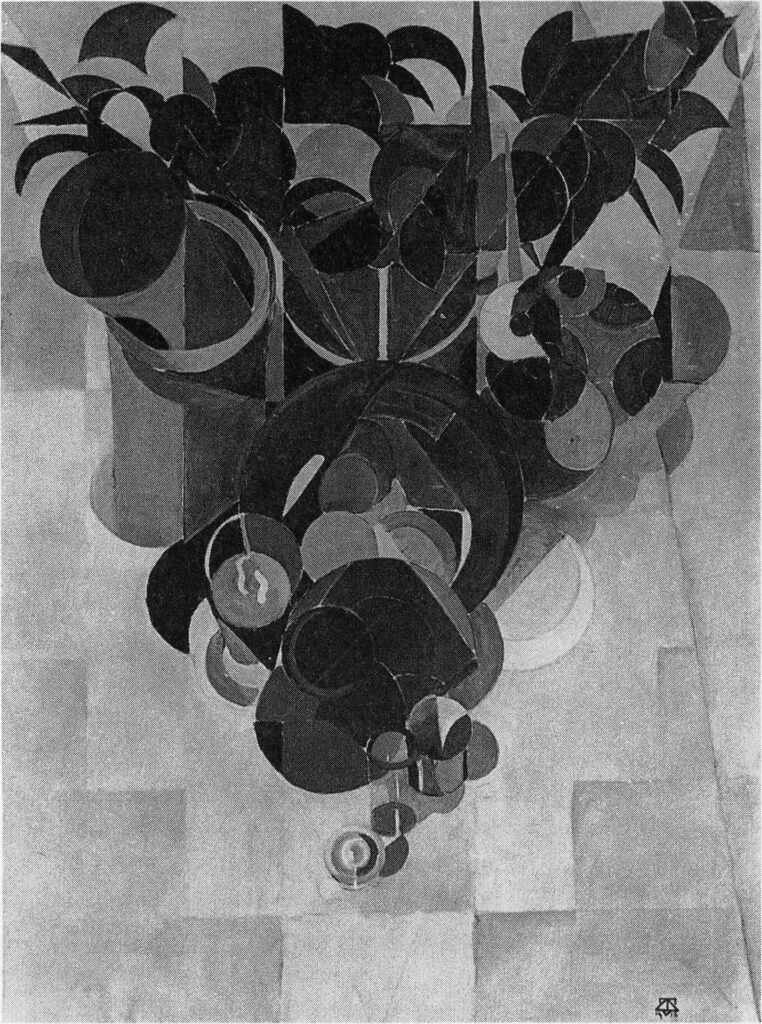 Composition IV (Still life) (1916) - Theo van Doesburg Tablo