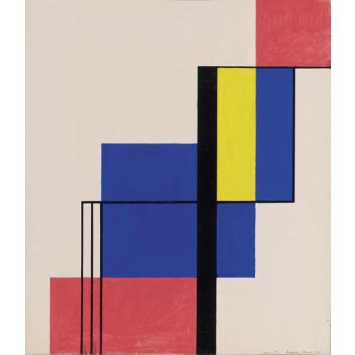Composition V (1929) – Michel Seuphor Tablo